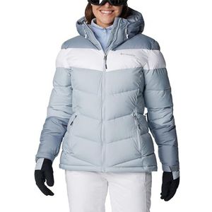 Columbia Abbott Peak Ski-jack voor dames, Cirrus Grijs, Wit, Grijs