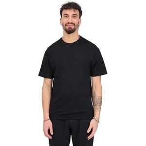SELETED HOMME Slhberg Linen Ss Knit Tee Noos T-shirt pour homme, Noir, M
