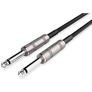 Audibax Silver Cable mono-jack op mono-jackstekker, 1 m, zwart