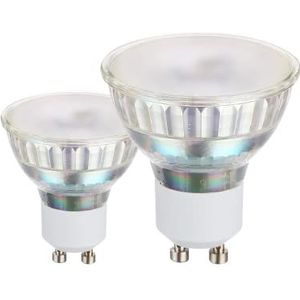 EGLO 2x GU10-lampen - 2x LED-spots - reflector - 4,8W (equivalent aan 35W) - 240lm - neutraal wit - 4000K - Ø 5cm