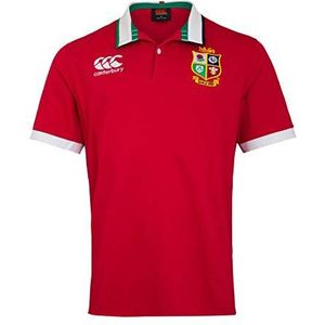 Canterbury Klassiek rugbyshirt voor heren, korte mouwen, motief Brits en Ierse Lions