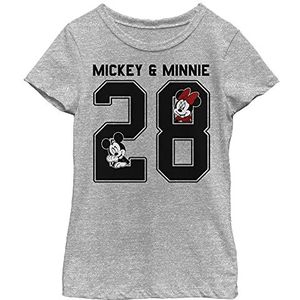 Disney Mickey & Friends 28 Collegiate Girls T-shirt, grijs gemêleerd, Athletic XS, Athletic grijs gemêleerd