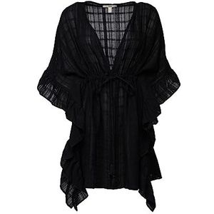 ESPRIT 053ea1q307 Tuniek shirt voor dames, 001/zwart
