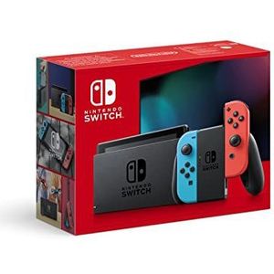 Nintendo Console Switch avec Joy-Con bleu néon et rouge néon
