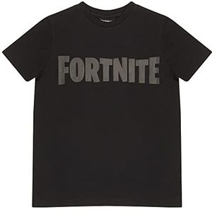 Fortnite Tekst Logo T-shirt voor jongens, SCHWARZ