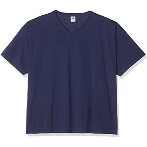 Fruit of the Loom Valueweight T-shirt voor heren, V-hals, verpakking van 5 stuks, blauw (marine 32)
