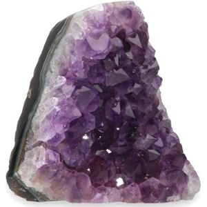 Deep Purple Project 600 tot 700 g gepolijste amethistgeode - geschenkverpakking - spirituele helende steen