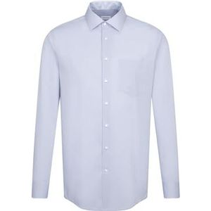 Seidensticker Businesshemd Tailored Fit heren Kentkraag lange mouwen, Blauw - blauw (lichtblauw 48)