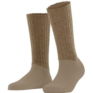 ESPRIT Long Boot damessokken, katoen, biologische wol, duurzaam, grijs, zwart, meer warme kleuren, ademend, effen, middellang, 1 paar, beige (Camel 5038), beige (Camel 5038)