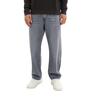TOM TAILOR 1037633 comfortabele rechte jeans voor heren, 10219 - versleten denim grijs