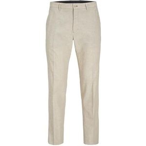 Jack & Jones Premium Jprriviera Linen Trouser Slim Fit Sn Pantalon de Costume Coupe Homme, Travertine, 56