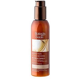 Bottega Verde, Keratine en kasjmier - BB haarcrème - zonder uitspoelen - herstellende whitening - met keratine en kasjmier proteïne (150 ml) - dof of beschadigd haar