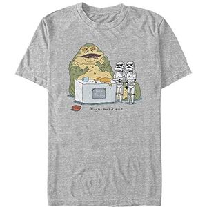 Star Wars Bring Me The Hot Sauce Organic T-shirt à manches courtes unisexe, Mélange de gris., M