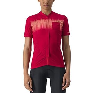 CASTELLI T-shirt de cyclisme pour femme, Rouge (Dark Red), M
