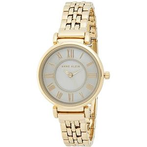 ANNE KLEIN Polshorloge voor dames, Goud/Wit, AK-2158GYGB