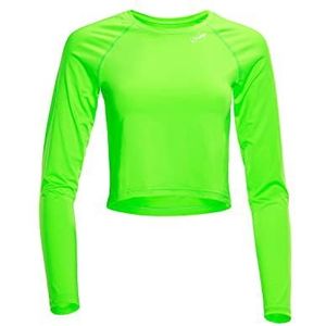 WINSHAPE Aet116 Functioneel shirt voor dames, lange mouwen, yoga T-shirt, Neon Groen