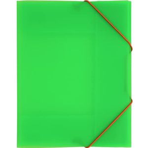 Grafoplás Ordner A5 met elastieken en kleppen, groen