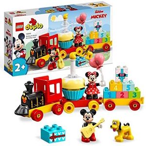 LEGO 10941 Duplo Disney de verjaardag van Mickey en Minnie Mouse voor kinderen vanaf 2 jaar met trein en figuren