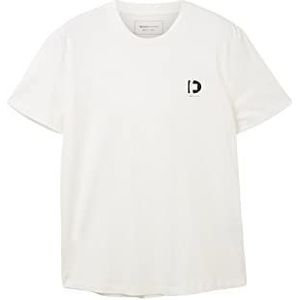 TOM TAILOR Denim T-shirt basique pour homme, 12906 – Wool White., XL