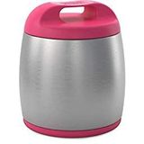 Chicco Thermobeker voor pasgeborenen, compact, van roestvrij staal voor baby's en kinderen, thermocontainer voor warme levensmiddelen, houdt de temperatuur tot 6 uur, 350 ml - 6 maanden, roze