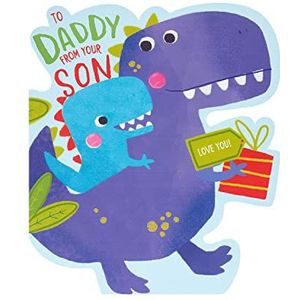Vaderdagkaart - Vaderdagkaart - Vaderdagkaart - Dinosaurus Vaderdagkaart - Vaderdagkaart voor kinderen
