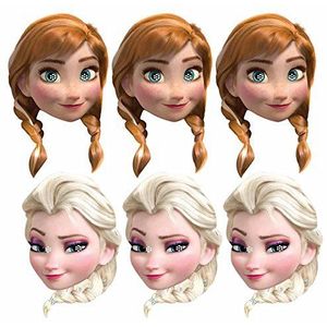 STAR CUTOUTS Ltd SMP294 masker Anna/Elsa De ijskoningin één maat