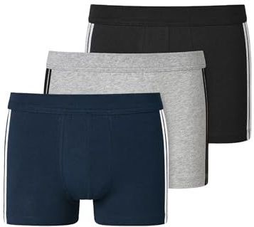 Schiesser Organic Cotton Stretch heren boxershorts met zachte tailleband Caleon boxershorts heren, Veelkleurig 1