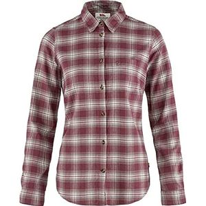 Fjallraven Övik flanellen shirt W lange mouwen dames, Paars.