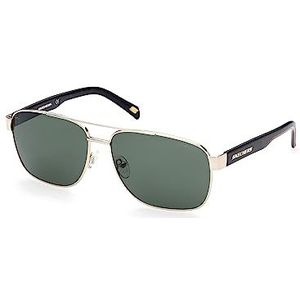 Skechers Lunettes Homme, Doré, 63/15/140