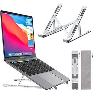 ACPURI More laptopstandaard van aluminium, inklapbaar, 10-17,3 inch