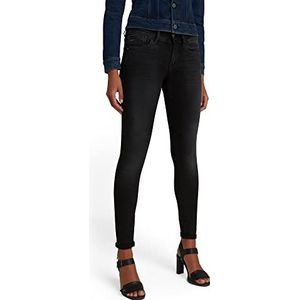G-STAR RAW Lynn Mid Super Skinny Jeans voor dames, Grijs (Dusty Grey B732-A799)
