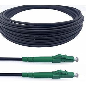 Elfcam® - Glasvezelkabel van staal, afgeschermd LC/APC naar LC/APC Simplex Monomode LSZH (40 m)