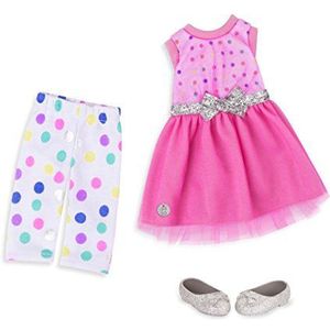 Battat Glitter Girls Battat Cardigan en Rock Regular Outfit - 14 inch pop kleding en accessoires voor meisjes vanaf 3 jaar - kinderspeelgoed Stay Sparkly! (glinsterend blijven!) 35,6 cm divers