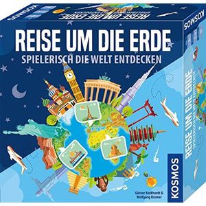 Reizen om de aarde – spel de wereld ontdekken: voor 2-4 spelers vanaf 8 jaar
