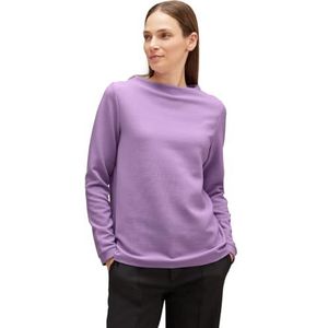 Street One T-shirt met lange mouwen voor dames, Soft Pure Lilac