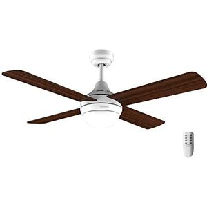 Cecotec Plafondventilator met Energysilence Aero 4250 Fresh. 55 W, diameter 42 inch met 4 omkeerbare messen, ledlicht, afstandsbediening, timer tot 8 uur, 3 snelheden