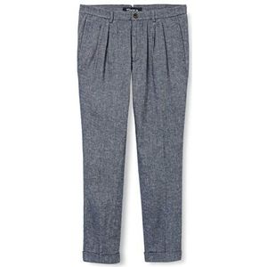 Atelier GARDEUR Fabiano Linen Herenbroek, blauw (donkerblauw 68), 54, blauw (donkerblauw 68)