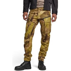 G-STAR RAW Rovic Herenjeans met ritssluiting, 3D Straight Tapered Pant, meerkleurig (Safari Watercolor Camo)