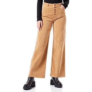 s.Oliver Women's 2121489 Corduroy broek met knoopsluiting bruin 44/32, bruin, 46, Bruin