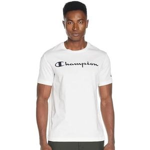 Champion Legacy Classic Logo heren T-Shirt, Wit, S