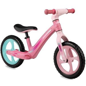 Momi MIZO Kinderfiets voor meisjes en jongens (max. 25 kg), twee wielen met wielen en voetsteun van lekbestendige kunststof, lichte constructie, slechts 3 kg