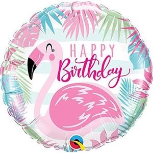 Verjaardagsballon ""Happy Birthday"", rond, 45,7 cm