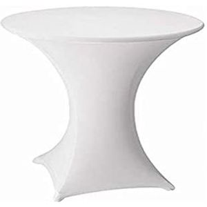 Gastro Uzal Set van 2 ronde tafelhoezen, rekbaar, wit, Ø 70-75 cm