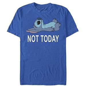 Disney Lilo & Stitch Not Today Organic T-shirt met korte mouwen, Bright Blue, S, Helder blauw