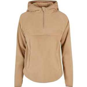 Urban Classics Fleece Hoodie voor dames, Beige Union