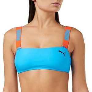 PUMA Badpak met hoofdband voor dames, Combo Blauw