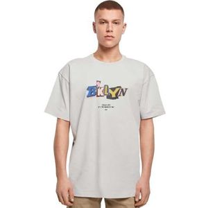 Mister Tee Brklyn oversized T-shirt voor heren, licht, XL, Lichtbruin