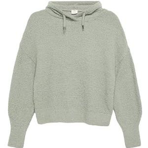s.Oliver Junior Pull à capuche pour fille, gris/noir 9700, 134-140