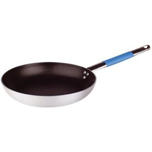 Pentole Agnelli Linea Cookware System steelpan met roestvrijstalen buisgreep Cool, Ø 20 cm, zilver/visblauw