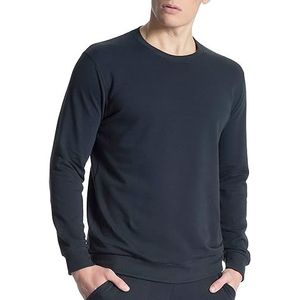 CALIDA Remix Basic LW shirt met lange mouwen heren, zwart (Dark Sapphire 479)